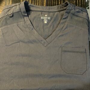 Medcouture size large scrub top grey